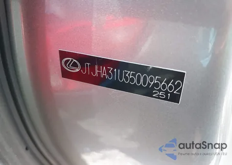 2005 Lexus Rx 330 from USA, damaged, VIN JTJHA31U350095662